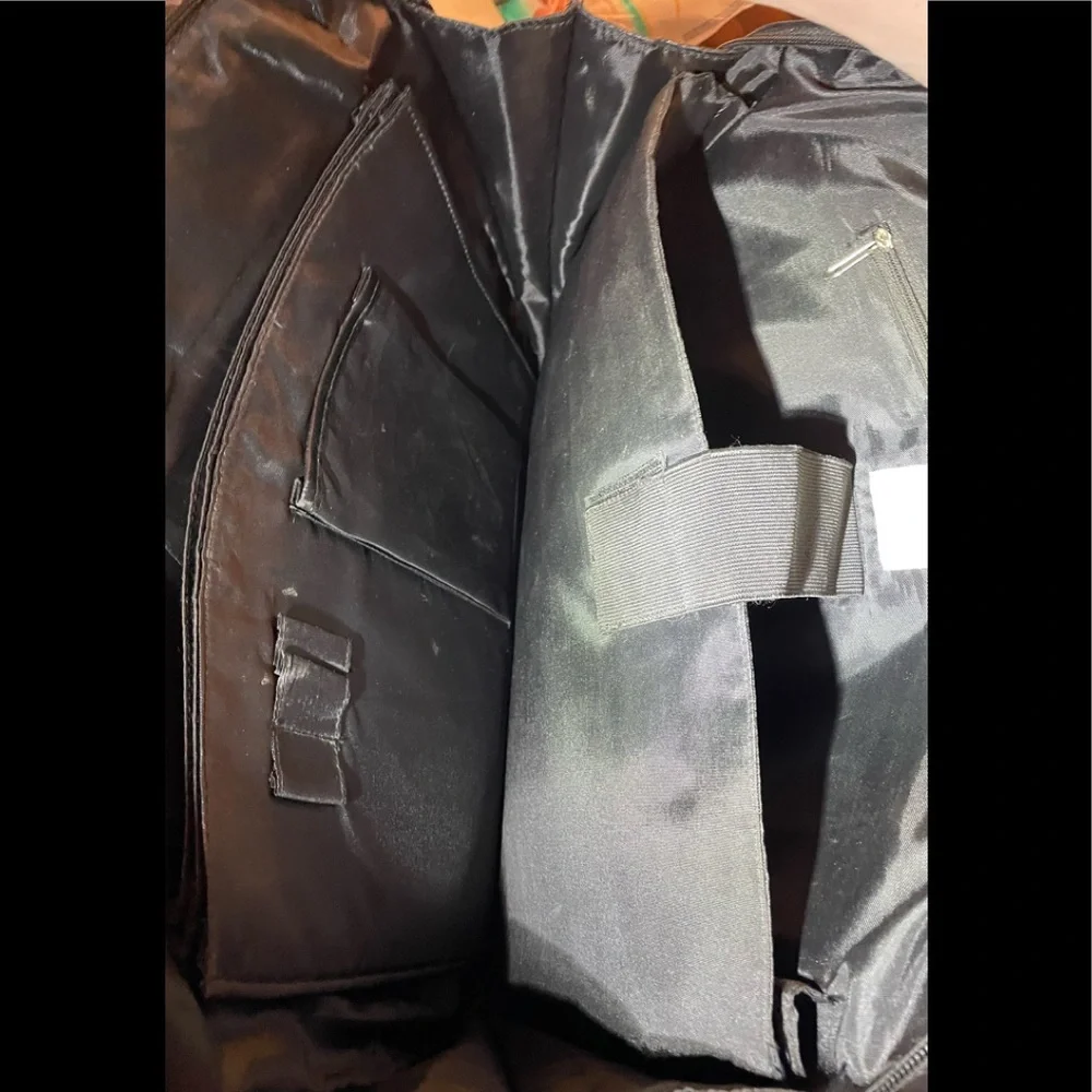 Coldwater Creek’s Black Faux Gator Embossed & Woven Laptop Bag